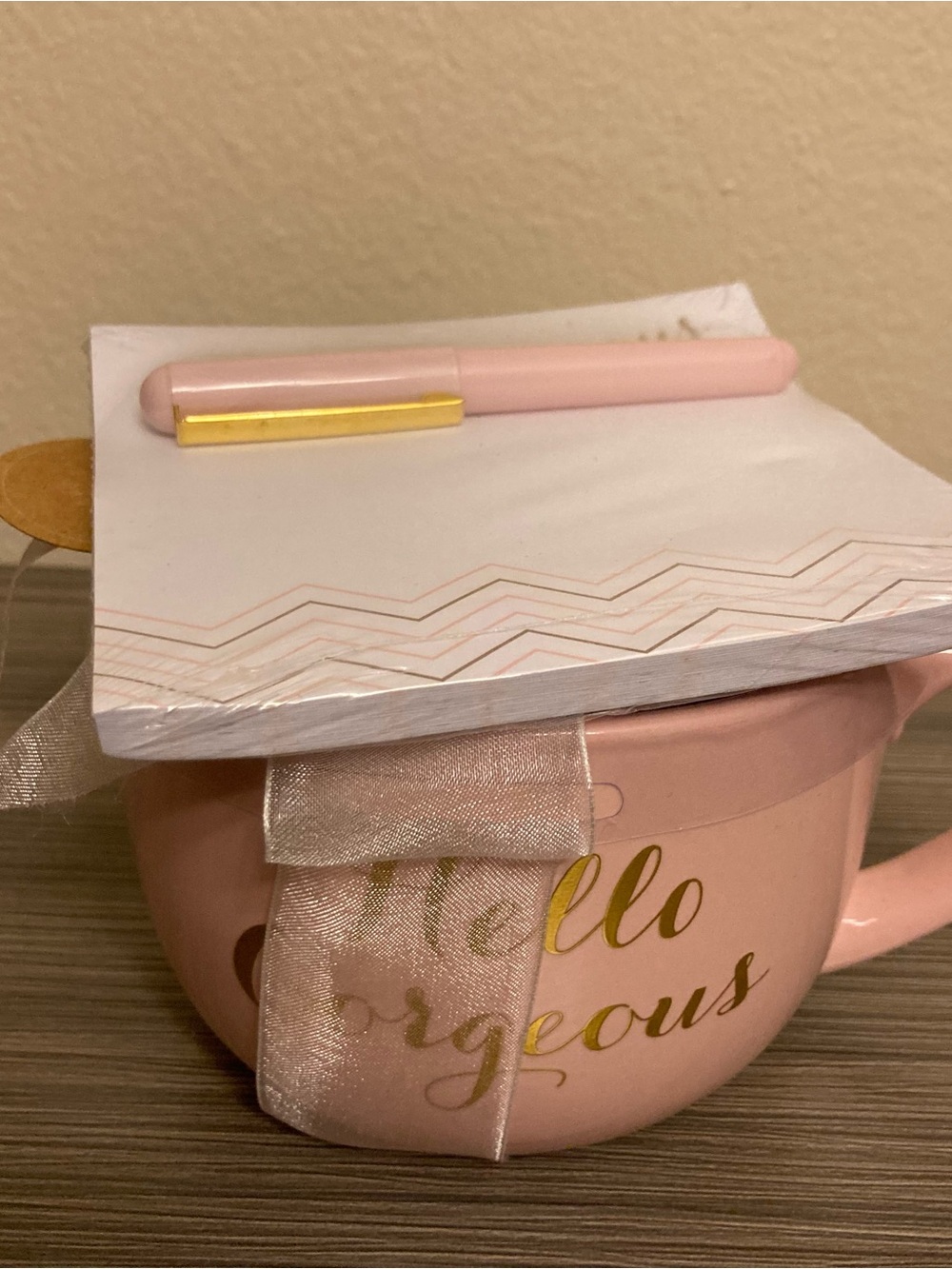 Pink Ceramic 'Hello Gorgeous' Mug